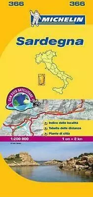 Michelin Map Italy: Sardegna 366 [Maps/Local [Michelin]] [Italian Edition] • $12.04