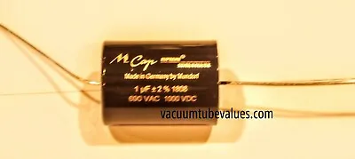 Mundorf MCap Supreme Silver Gold Oil Capacitor 1.0 Uf 1 Uf 1000VDC • $59.95