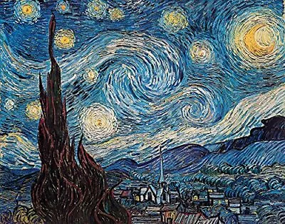 Starry Night By Vincent Van Gogh - Art Print/Poster 11x14 Inches • $10.49