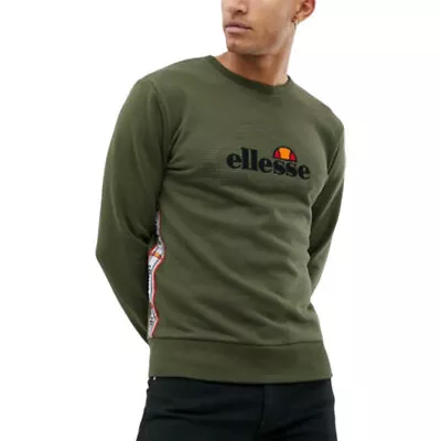 £29.99 • Buy ELLESSE MEXICALI SHC07416 Mens Sweatshirts Crew Neck Long Sleeve Khaki Jumpers