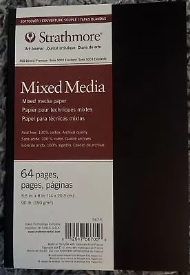 Strathmore 567-5-1 Softcover Mixed Media Art Journal 8  X 5.5  White 32 Sh... • $20