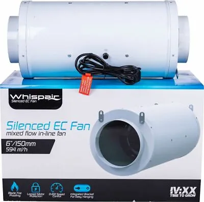 WhispAir Silenced EC Fans - Airflow Fans Indoor Grow Fans - Hydroponics 🌱💨 • £379.99