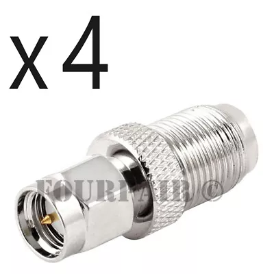 4 Pack - SMA Male Plug To F-Type Female Jack RF Coax Adapter Converter Connector • $8.29