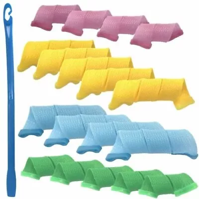£6.89 • Buy 18pc Magic Hair Curlers Curly Rollers Styling Set Spiral Ringlet Hairband Tool