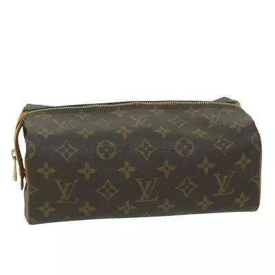 LOUIS VUITTON Monogram Trousse Patte Pression Cosmetic Pouch M47636 Auth 59139 • £145.25