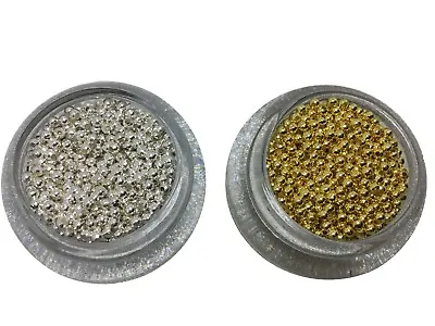 Round Metal Spacer Beads In Silver And Gold Colour 2mm3mm4mm5mm • £2.35