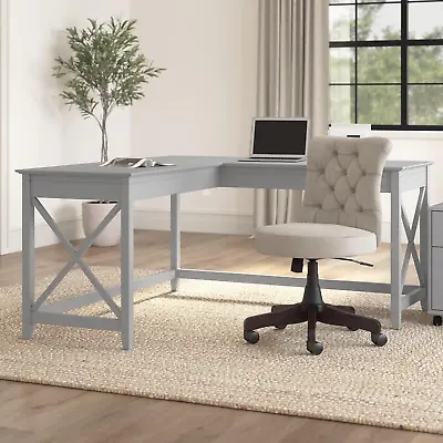 Corner Home Office L-Shaped Table Computer Desk Workstation Modern Farmhouse 60  • $346.10