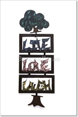£73.67 • Buy Live Love Laugh Art Print, Poster, Decor | Scroll For More Sizes & Canvas