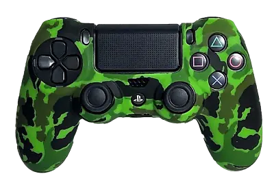 $9.90 • Buy Silicone Cover For PS4 Controller Case Skin - Green Camo
