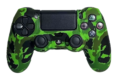 $9.90 • Buy Silicone Cover For PS4 Controller Case Skin - Green Camo