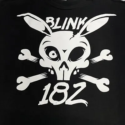 Blink 182 Black 2XL T-shirt Pop Punk Alternative Rock Skate Matt Skiba Band XXL • $25.49