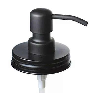 Black Mason Jar Soap Dispenser Lids - One Pack - For All Regular Mouth Cannin... • $21.22