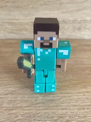 Minecraft Steve With Diamond Armor Action Figure Jazwares  • $6.39