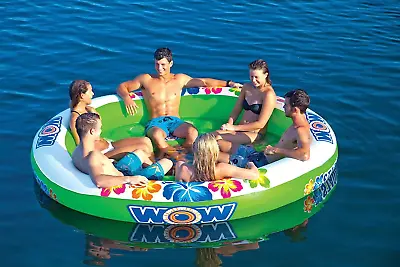 Large Floating Island Inflatable Island Pool Float Tub Outdoor Summer 6 Person • $231.39
