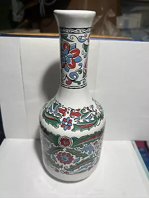 Vintage Porcelain Decorated Greek Liqueur Bottle With Stopper Metaxa Handmade • $22