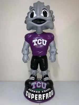 SUPER FROG Mascot TCU Horned Frogs 36  Bobblehead 3 Foot Tall Edition New #d/12 • $1199.95