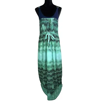 Collective Concepts Green Snake Print Maxi Dress Women’s Size Small • $10.50