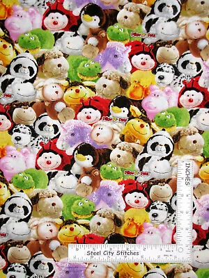 $10.93 • Buy Pillow Pets Panda Pig Sheep Bee Ladybug Unicorn Cotton Fabric Sykel By The Yard