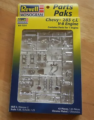 $12.95 • Buy 1957 Chevy 283 V-8 Engine & Tranny Kit 1:25 Revell No Longer Made  F R E E Shipp