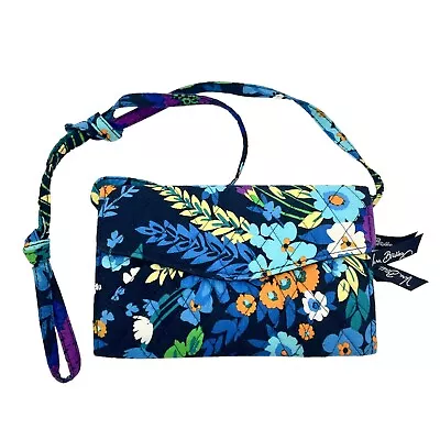 Vera Bradley Midnight Blues Convertible Wallet ~ Crossbody Bag Purse ~ NWOT • $24.95