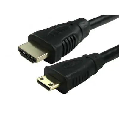3m Long MINI HDMI Cable Type A To C Male GOLD For Tablet PC Camcorder To TV 4K • £5.39