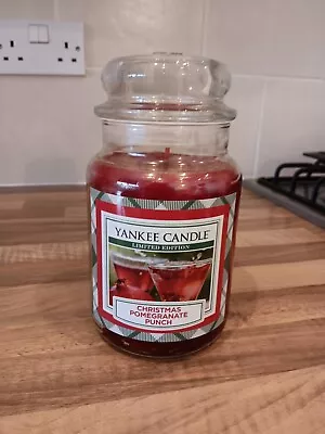 Yankee Candle Christmas Pomegranate Punch 2016 Large 623g LIMITED EDITION  • £20