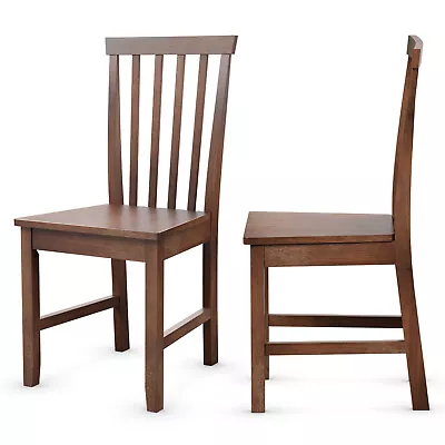 Set Of 2 Dining Chairs Kitchen Spindle Back Side Chair W/Solid Wooden Legs Home • $124.49