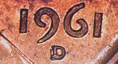 1961 D Lincoln Memorial Penny D Over Horizontal D • $17