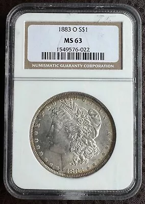 1883-O $1 Morgan Silver Dollar MS63 NGC • $100