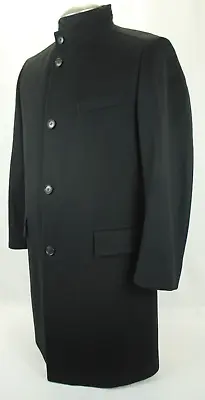 Beautiful! Hugo Boss Sintrax Mandarin Collar Wool/cashmere Over/topcoat 44r Euc! • $130.34