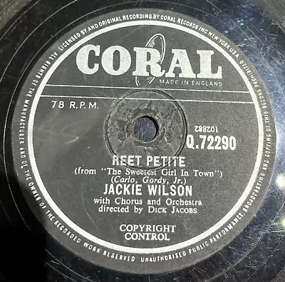 Jackie Wilson    Uk  1958  Coral 78   Reet  Petite • £18