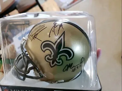  New Orleans Saints Signed Mini Helmet By Kamara Brees Lattimore &More W/proof • $2500