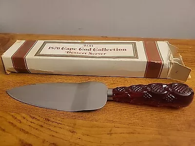 Vintage AVON 1876 Cape Cod Collection Ruby Red Glass Dessert Server Cake Knife • $10