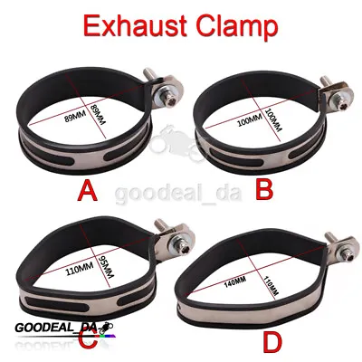 Motorcycle Exhaust Muffler Mounting Clamp Hanger Hang Strap Bracket Silencer Tip • $16.01