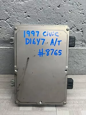 🔰96 97 98 Honda CIVIC Engine Computer Module D16y7 A/T ECU 37820-P2E-L82 Obd2A • $64.95