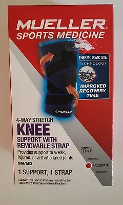 Mueller Sports Medicine 4 Way Stretch Knee Support With Straps SM/MD • $16.99