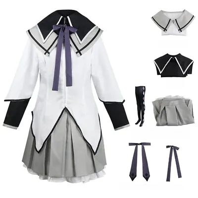 Cosplay Costume Anime Magical Girl Puella Magi Madoka Magica Homura Akemi Gift • $44.56