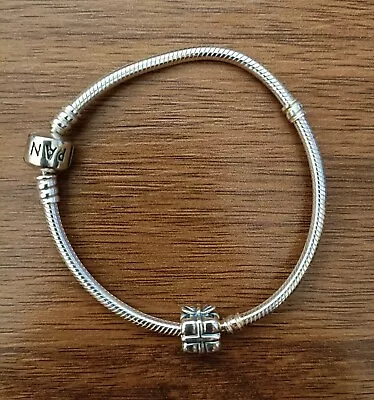 Pandora Classic Moments Silver Bracelet Plus One Charm With Original Box - New • $85