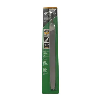 Nicholson 10  Hand File Flat Smooth General Purpose Metal Removal 03732N • $15.70