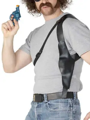 Gangster Gun Holster Police Officer Mens Ladies Gun Holder Fancy Dress • £7.99