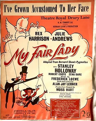 Frederick / Alan Jay Loewe & Lerner MY FAIR LADY VOCAL SCORE 1956 SC Book • $34.50