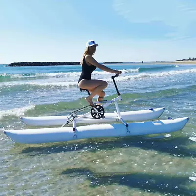 Water Bikes For Lake Inflatable Round Pontoon Single Water Bike Pedal Boat • $1290