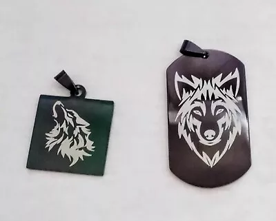 Men's Wolf Dog Tag Nordic Necklace Pendant Jewelry Fashion  • $9