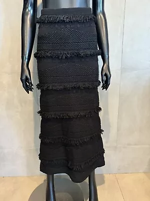 Alice McCall New Flame Skirt Knit Midi  Black Size 12 • $99.95