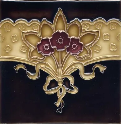 Porteous 6 X6  Majolica Art Tile Art Nouveau Arts & Crafts - V115A • $25