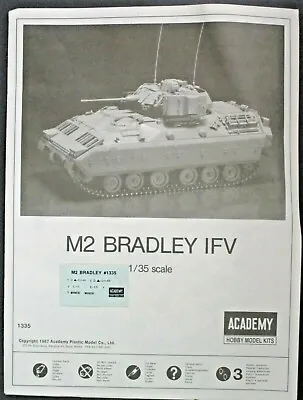 Academy 1/35th Scale M2 Bradley US Army - Decals From Kit No. 13237 • $6.99
