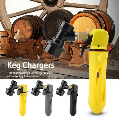 Portable Homebrew Keg Charger Handheld CO2 Injector Draft Beer Dispenser✿ • £17.02