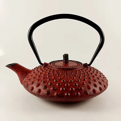 BergHoff Cast Iron Teapot Japanese Style Dark Red Pimples • £34.99