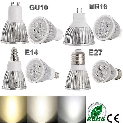 Ultra Bright Dimmable MR16/GU10/E27/E14 9W 12W 15W LED Spotlight Bulbs 220V • $1.10