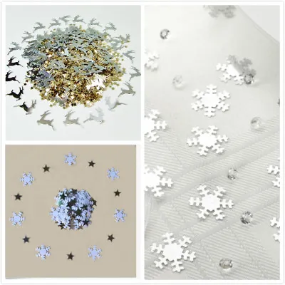 £1.99 • Buy Christmas Table Confetti Table Decorations Snowflake Santa Reindeer Trees Merry